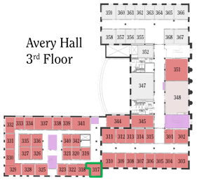Avery 3rd Floor Map